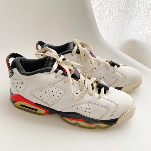 Jordan Shoes - Nike Air Jordan Retro 6 Low Infrared Sneakers 6Y